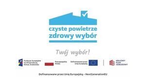 Grafika zawiera logo programu Czyste Powietrze wraz z logami Ministerstwa Klimatu i Środowiska, Wojewódzkiego Funduszu Ochrony Środowiska w Lublinie i Narodowego Funduszu Ochrony Środowiska i Gospodarki Wodnej.