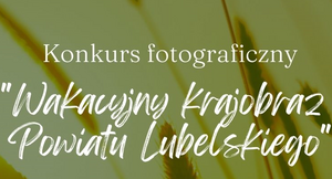 biały napisz Konkurs fotograficzny "Wakacyjny krajobraz Powiatu Lubelskiego" na tle łąki