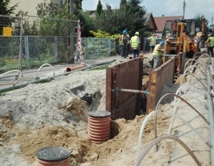 Budowa sieci kanalizacji sanitarnej w osiedlu Rycice