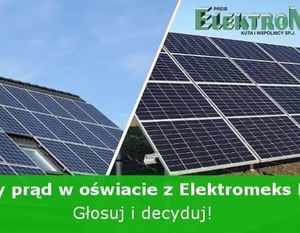 Wykadrowana grafika - Zielony prąd w oświacie z ELEKTROMEKS Dęblin – Głosuj i decyduj! 