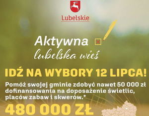 fragment plakatu Konkursu  „Aktywna lubelska wieś”