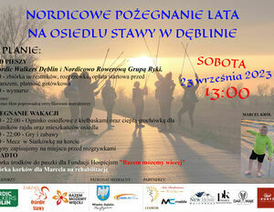 NORDICOWE POŻEGNANIE LATA NA OSIEDLU STAWY - ZAPISZ SIĘ JUŻ DZIŚ !
