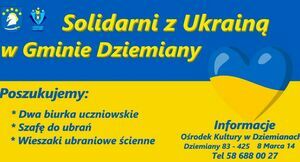 Solidarni z Ukrainą w Gminie Dziemiany
