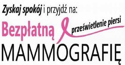 Bezpłatna mammografia - 17 czerwca  2019