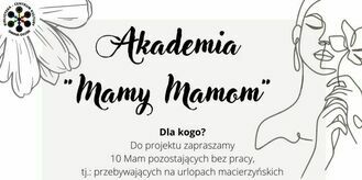 Logo Akademia Mamy Mamom Kawałek plakatu