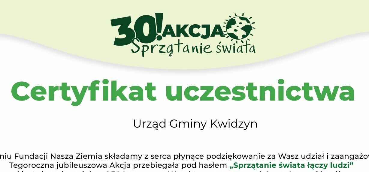 Sprzątanie Świata łączy ludzi