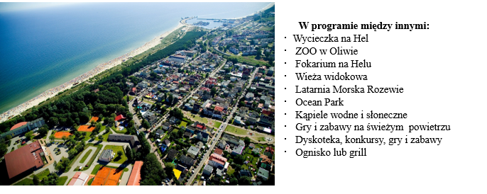Zdjecie przedstawia fragment oferty kolonijnej