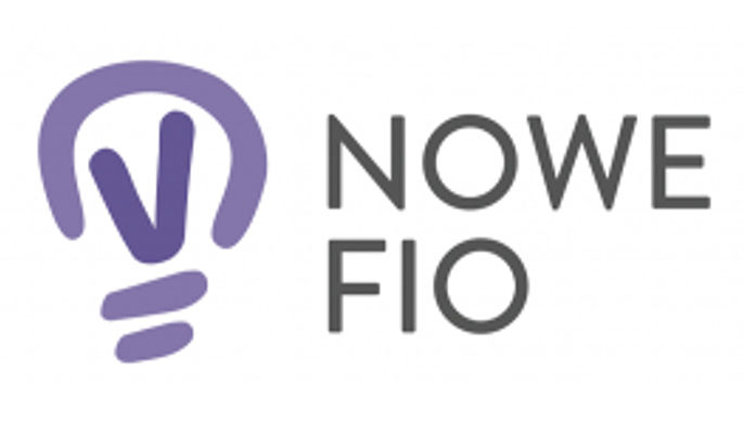Grafika przedstawia logo programu NOWEFIO