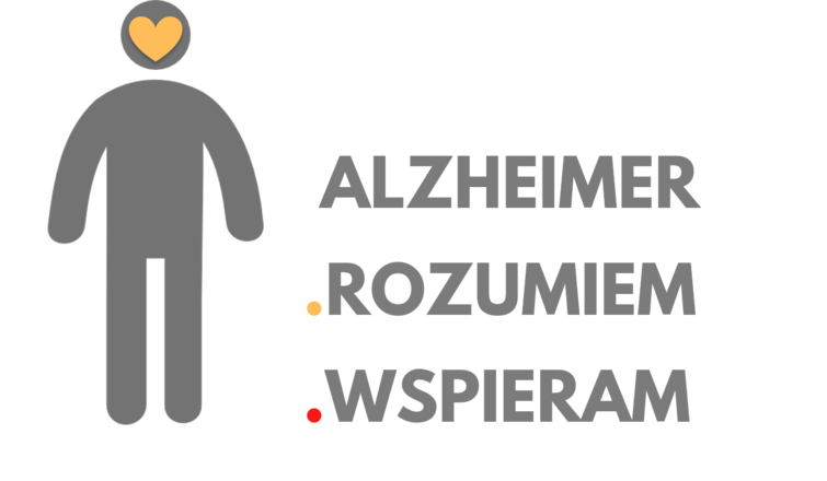 Napis Alzheimer Rozumiem Wspieram 