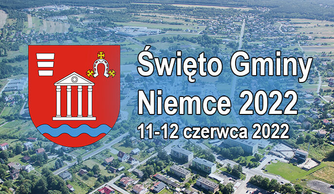 grafika ogólna  herb z napisem święto gminy niemce 2022, 11-12 czerwca 2022