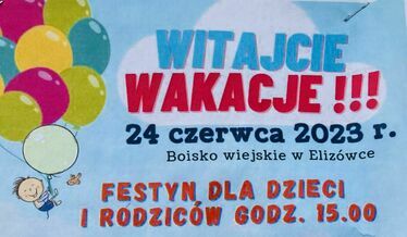 plakat zapraszający na festyn