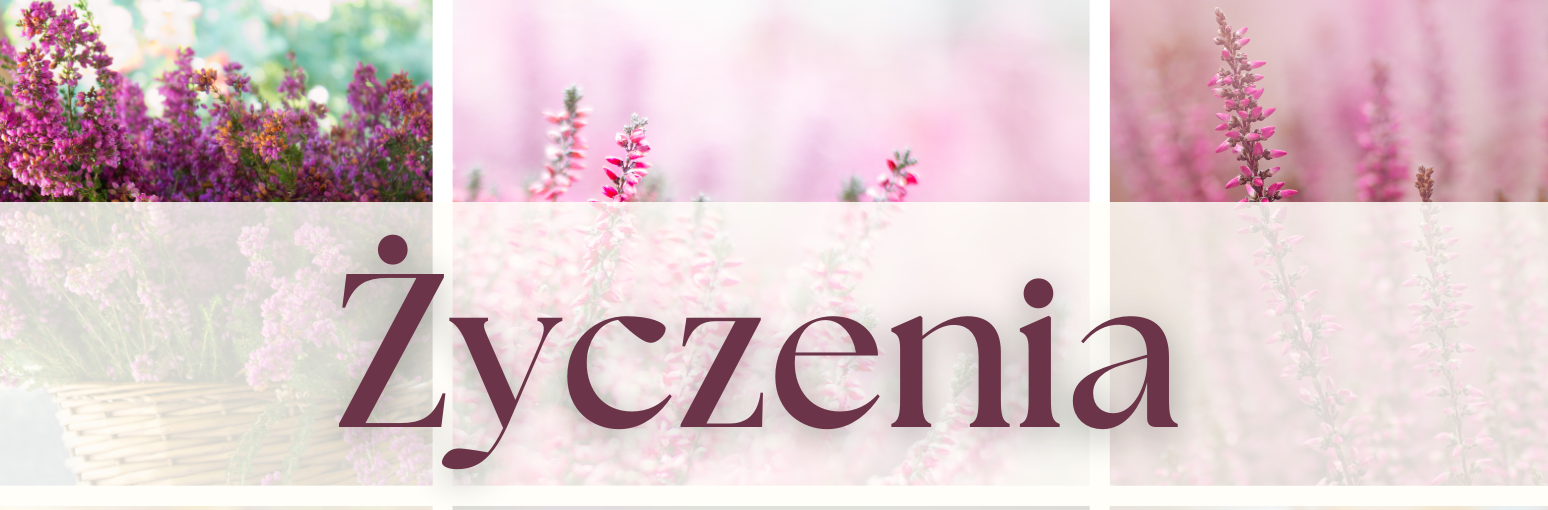 Grafika z napisem życzenia