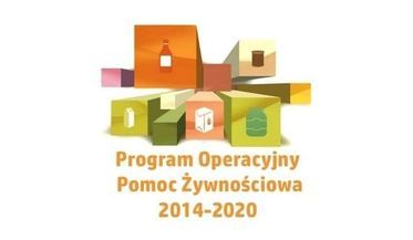 Grafika z napisami Program Operacyjny Pomoc żywnościowa 2014-2020