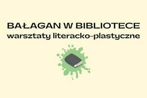 Grafika z napisem bałagan w bibliotece.