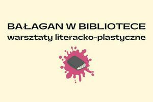 Grafika z napisem bałagan w bibliotece.
