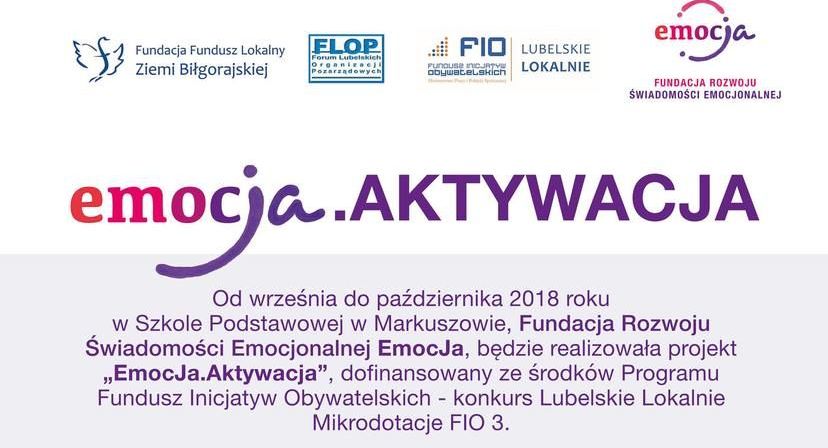 Kawałek plakatu Warsztaty z emocjami