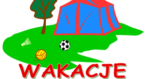 Wakacje napis