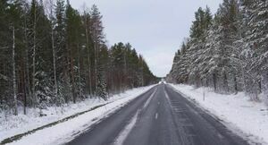 Droga w śniegu