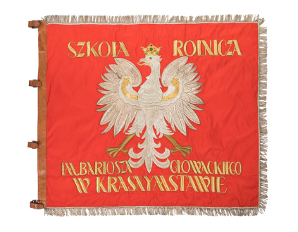 Штандарт сільськогосподарської школи ім. Бартоша Ґловацького у Красниставі