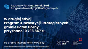 Grafika - informacja o przyznanym dofinansowanie II edycji programu Polski Ład