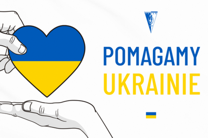 grafika serce i napis pomagamy ukrainie