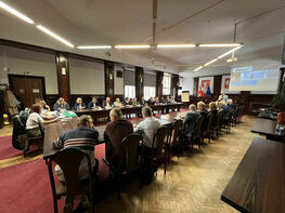 uczestnicy czwartego posiedzenia Rady Porozumienia Partnerskiego jednostek Powiatu Lubelskiego Bystrzyca 