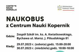 NAUKOBUS z Centrum Nauki Kopernik