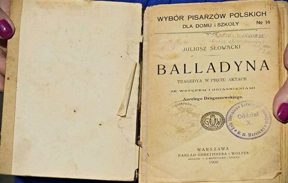 Zdjęcie książki Balladyna w starym wydaniu