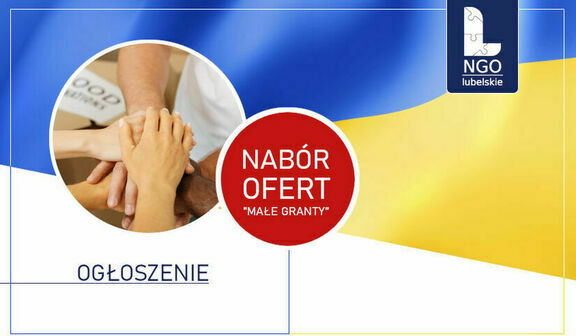grafika z napisami Nabór ofert NGO