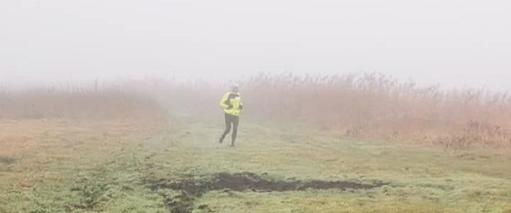 Biegacz we mgle