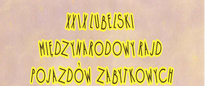 Podziękowanie od Prezesa Automobilklubu Lubelskiego oraz Komandora XXIX. Międzynarodowego Rajdu Pojazdów Zabytkowych dla Starosty Puławskiego i Kierownika Wydziału Promocji, Kultury, Sportu i Turystyki