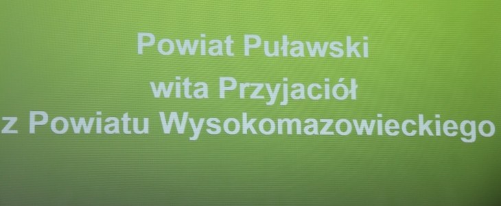 Samorządowcy z Powiatu Wysokomazowieckiego z wizytą studyjną w puławskim Starostwie 