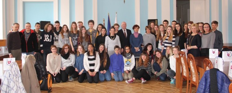 Wizyta włoskich nauczycieli i uczniów w puławskim Starostwie