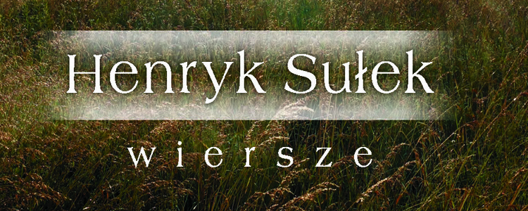 "Wiersze" Henryk Sułek
