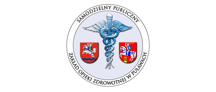 Herb powiatu puławskiego z logiem sp zoz