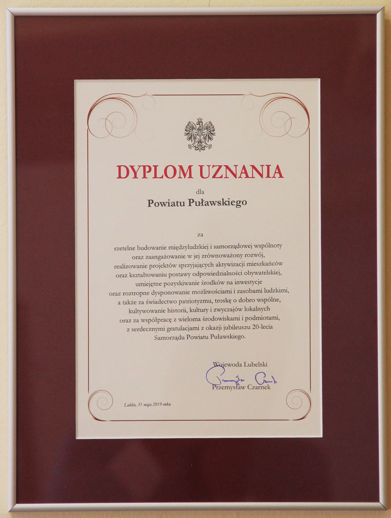 Dyplom uznania