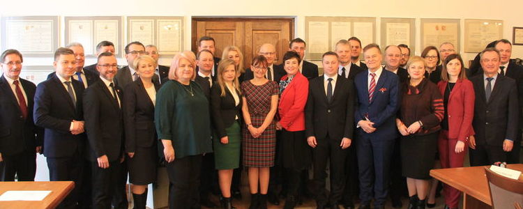 Uczestnicy konferencji w sprawie porozumienia na rzecz Lubelskiego Obszaru Metropolitalnego