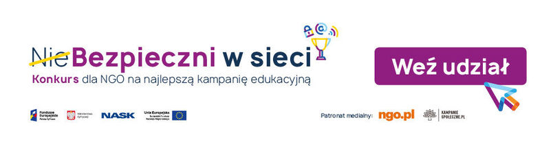 Plakat "nieBezpieczni w sieci" – konkurs dla NGO na najlepszą kampanię edukacyjną 