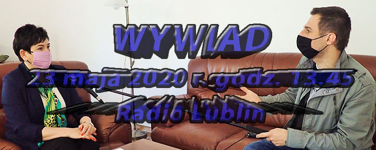 Starosta Danuta Smaga udziela wywiadu dla Radia Lublin 23 maja godz. 13.45