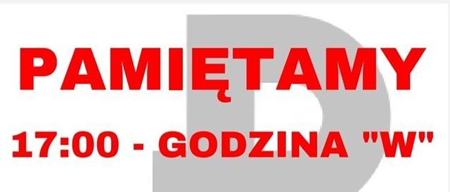 Pamiętamy 17:00 godzina W