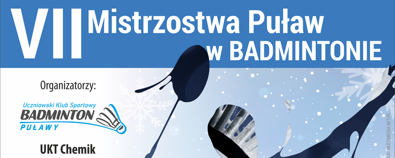 VII Mistrzostwa Puław w Badmintonie, grafika sportowa