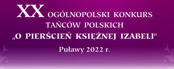 Logo Konkursu Tańców Polskich „O Pierścień Księżnej Izabeli”