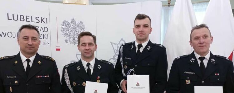 Uroczyste wręczenie promes dla jednostek Ochotniczych Straży Pożarnych z terenu woj. lubelskiego