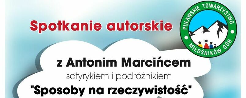 Spotkanie autorskie z Antonim Marcińcem w MDK w Puławach