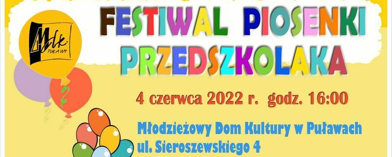 Festiwal Piosenki Przedszkolaka