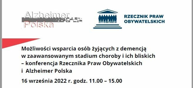 Konferencja Rzecznika Praw Obywatelskich i Alzheimer Polska 