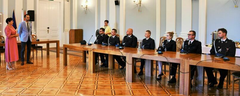 Podziękowania dla strażaków od starosty i wójta