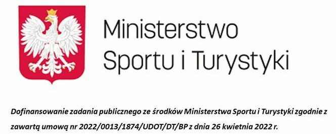 Godło Polski, napis Ministerstwo Sportu i Turystyki