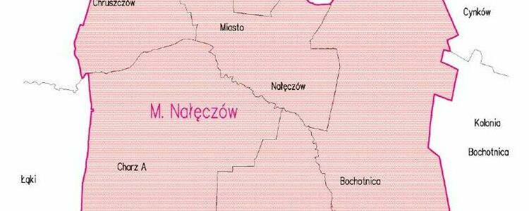Informacja o modernizacji ewidencji gruntów i budynków na obszarze miasta Nałęczów