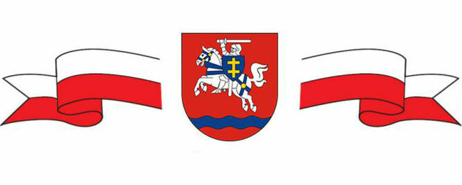 Herb powiatu i flaga Polski